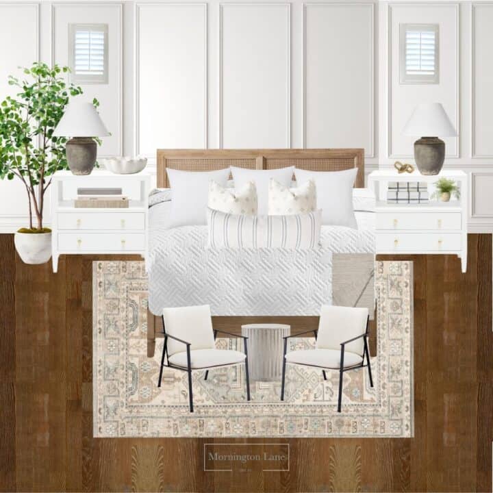 3 Transitional Primary Bedroom Design Ideas Mornington Lane   European Inspired Transitional Primary Bedroom Design 720x720 