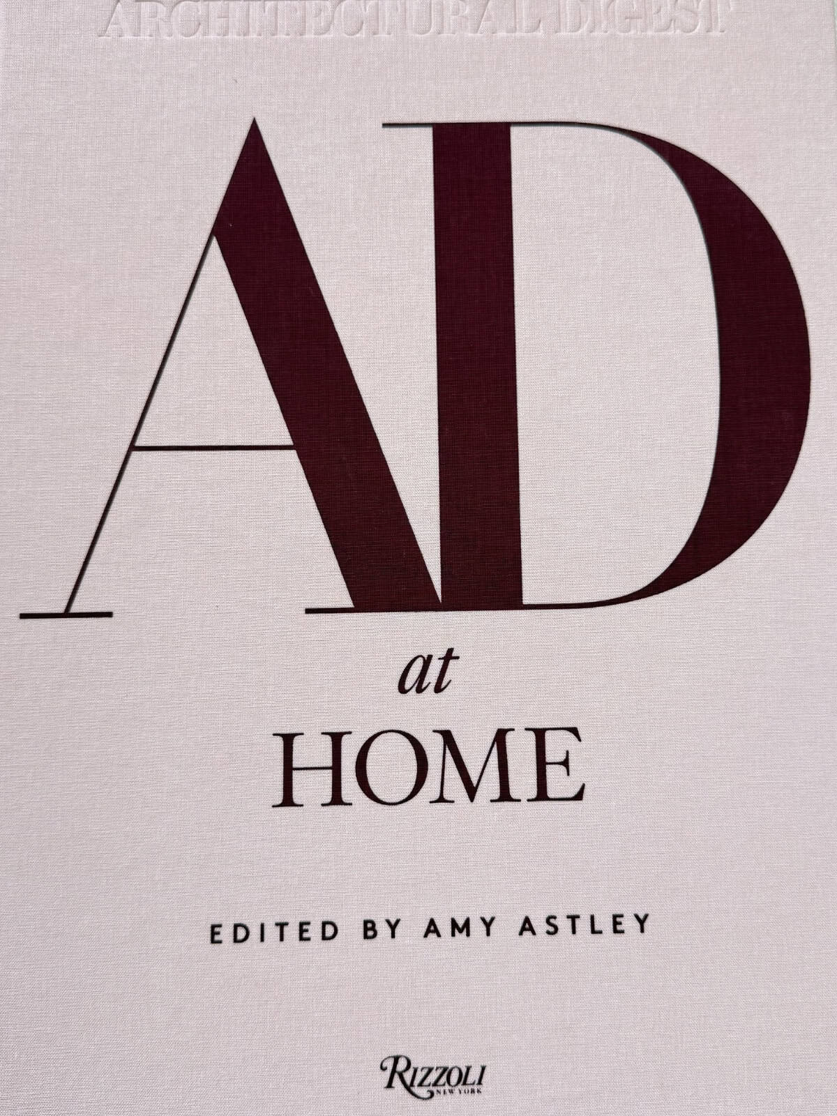architectural digest at home book
