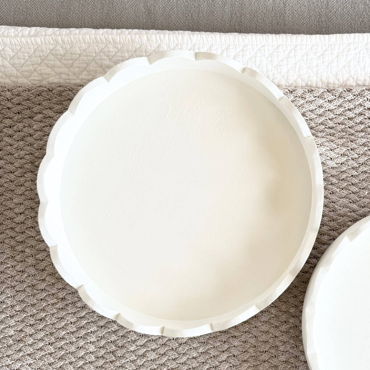 after painting a wood lazy susan white