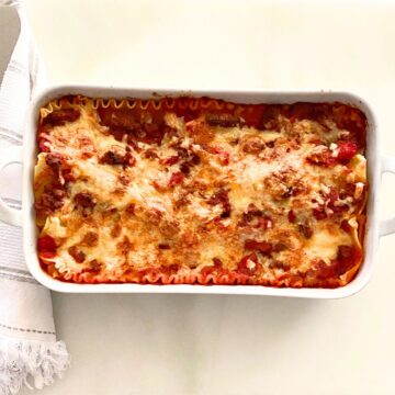 baked no ricotta lasagna