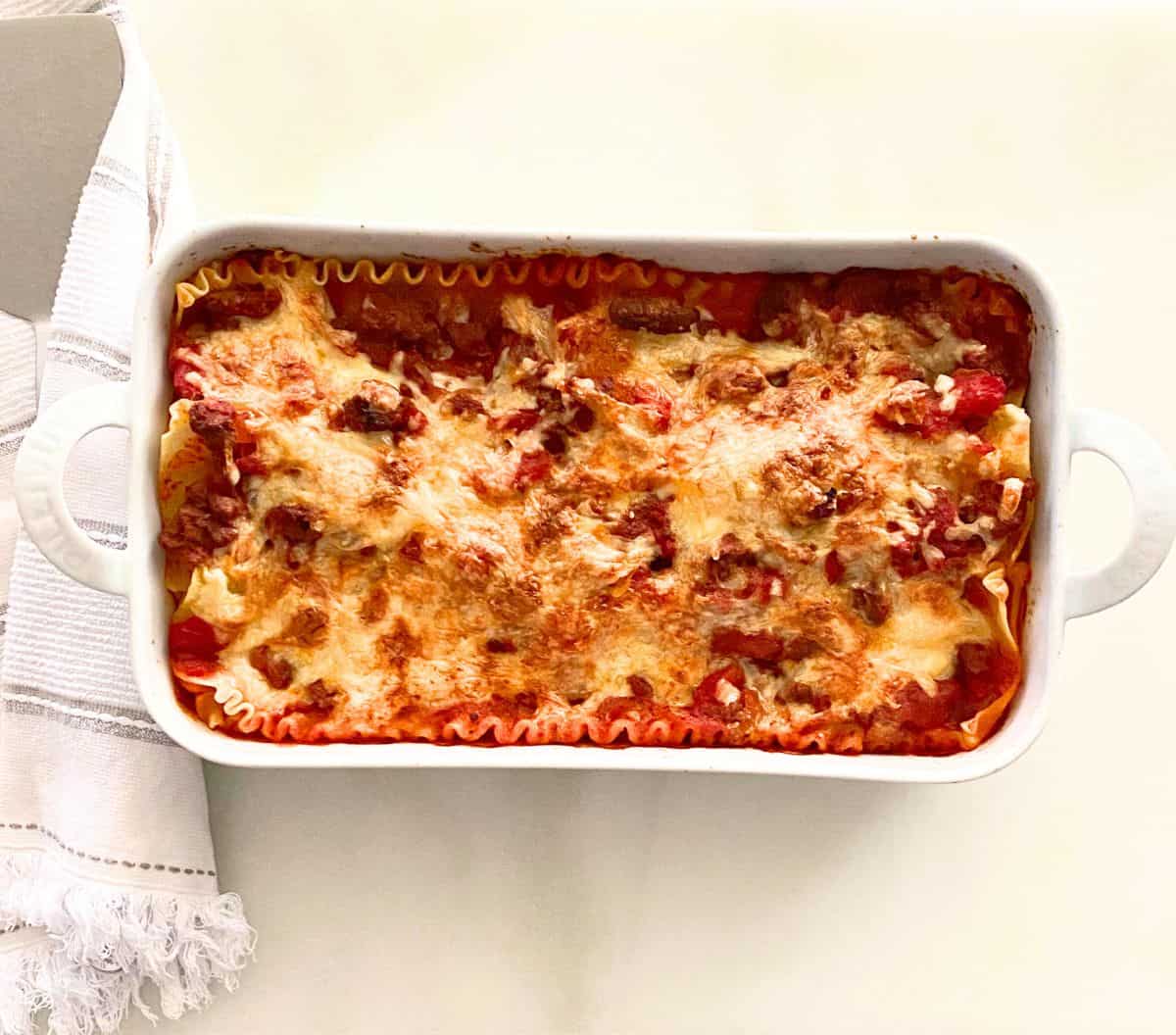 baked no ricotta lasagna