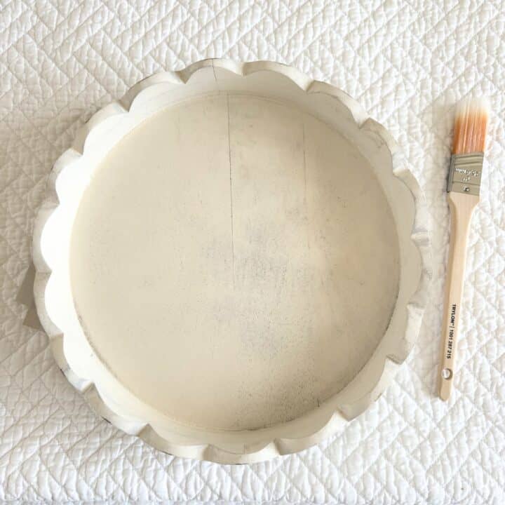 Susan Rashed Pinterst Easy Wood Lazy Susan Makeover | Mornington Lane