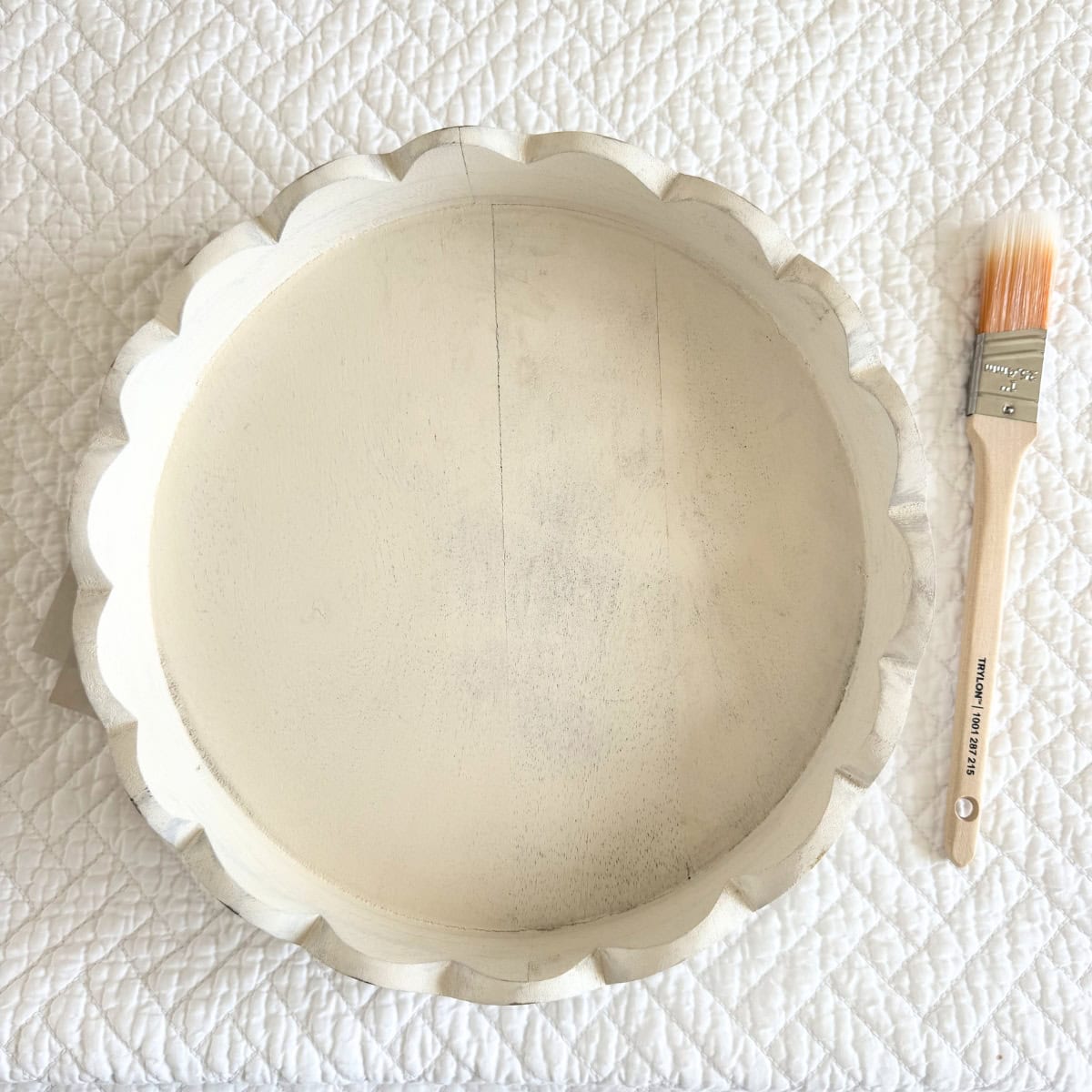 before making over a wood lazy susan