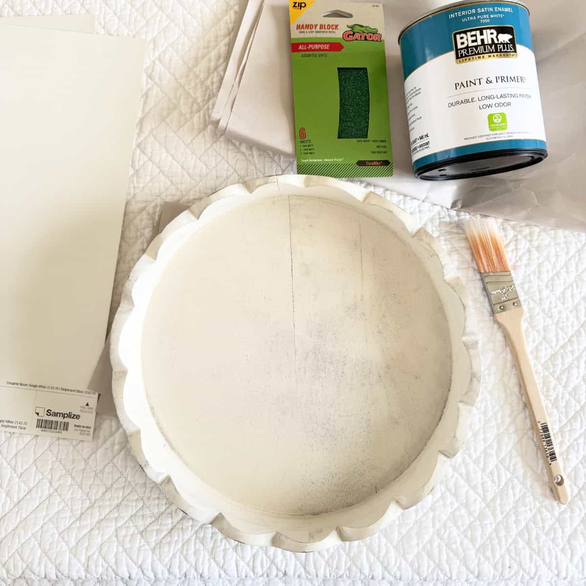 before making over a wood lazy susan