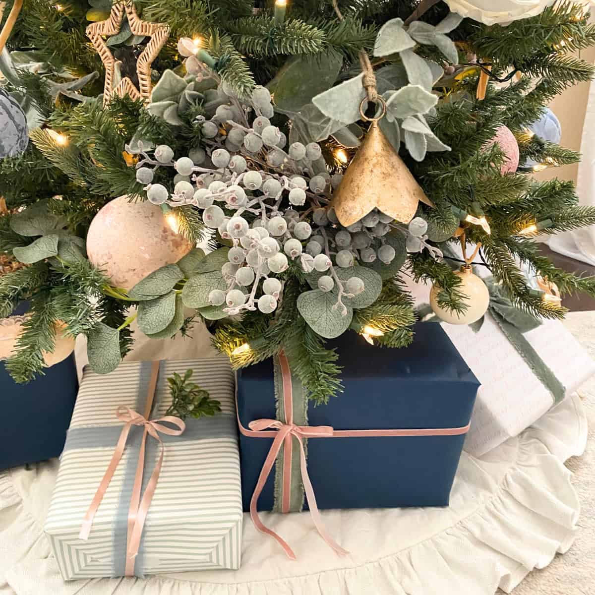 decorated christmas tree with ornaments