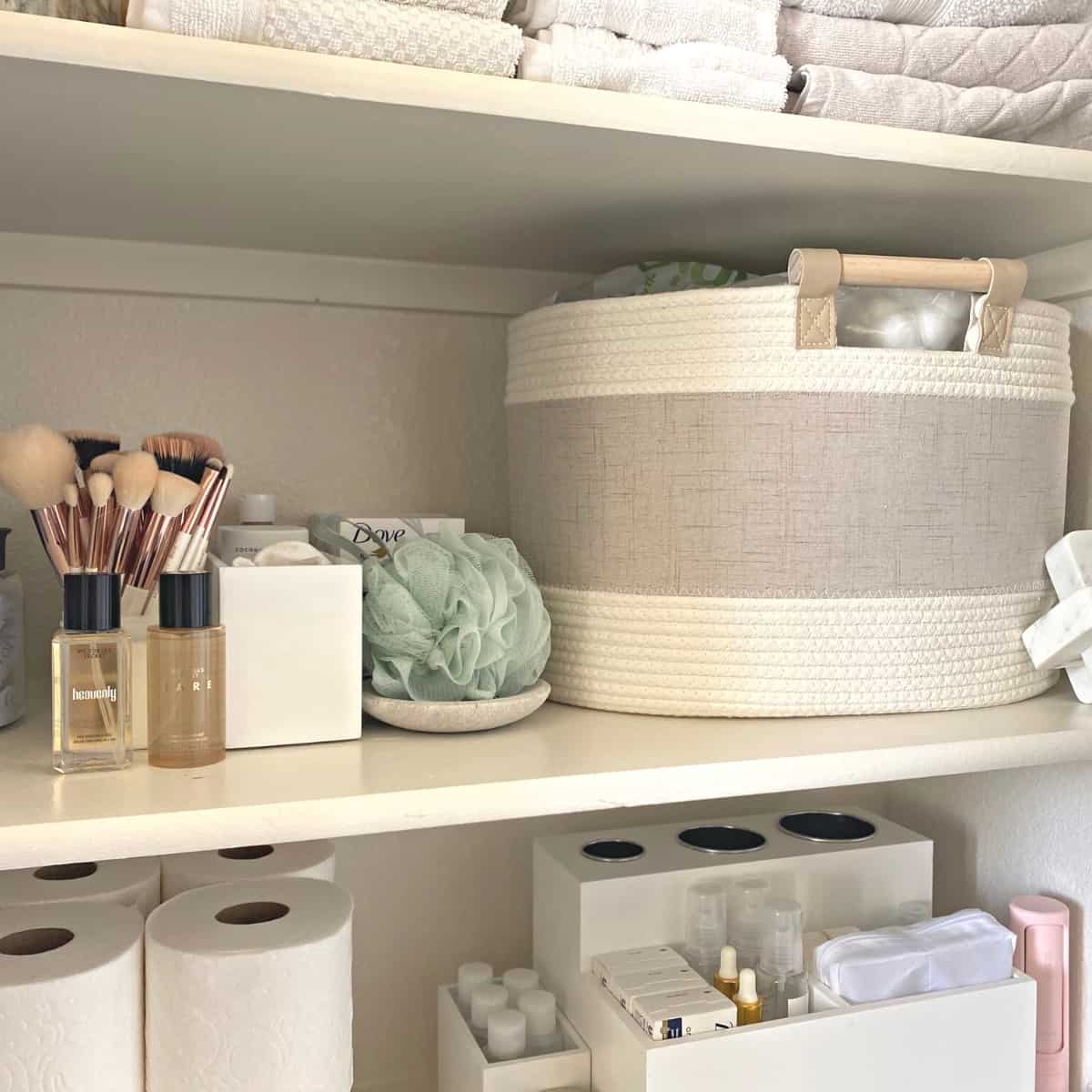 Organizing Toiletries in a Small Closet – Come Home For Comfort