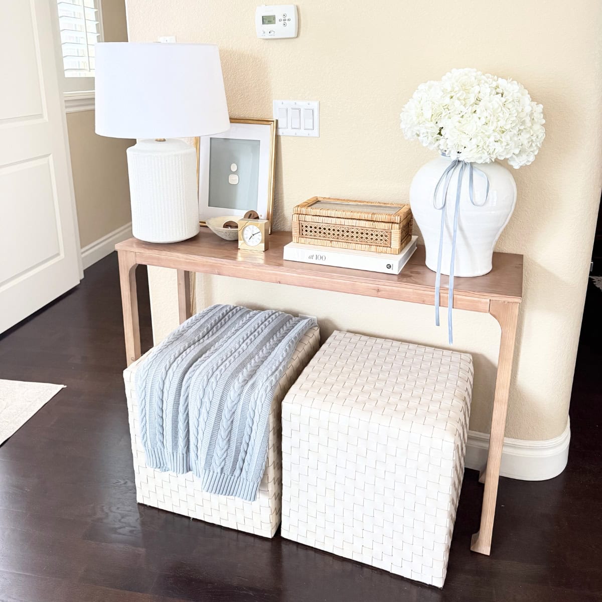 console entry table decorated