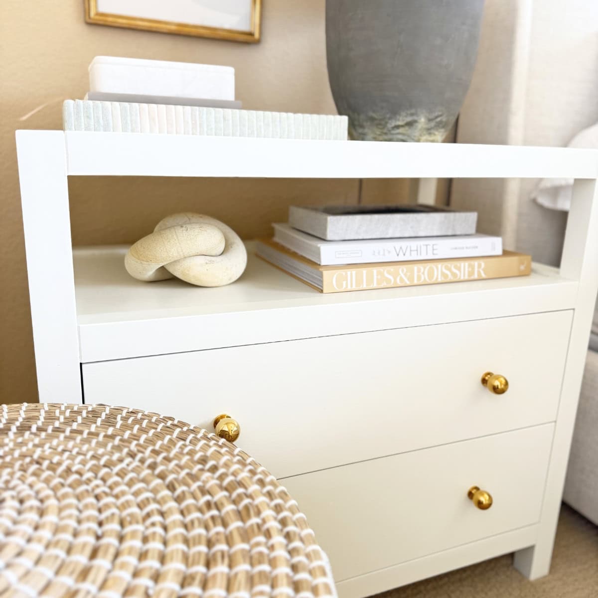 decorated nightstand