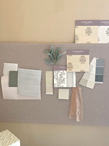 diy fabric covered pinboard
