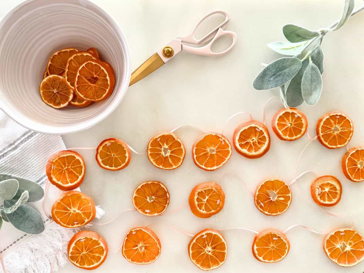 dried orange garland