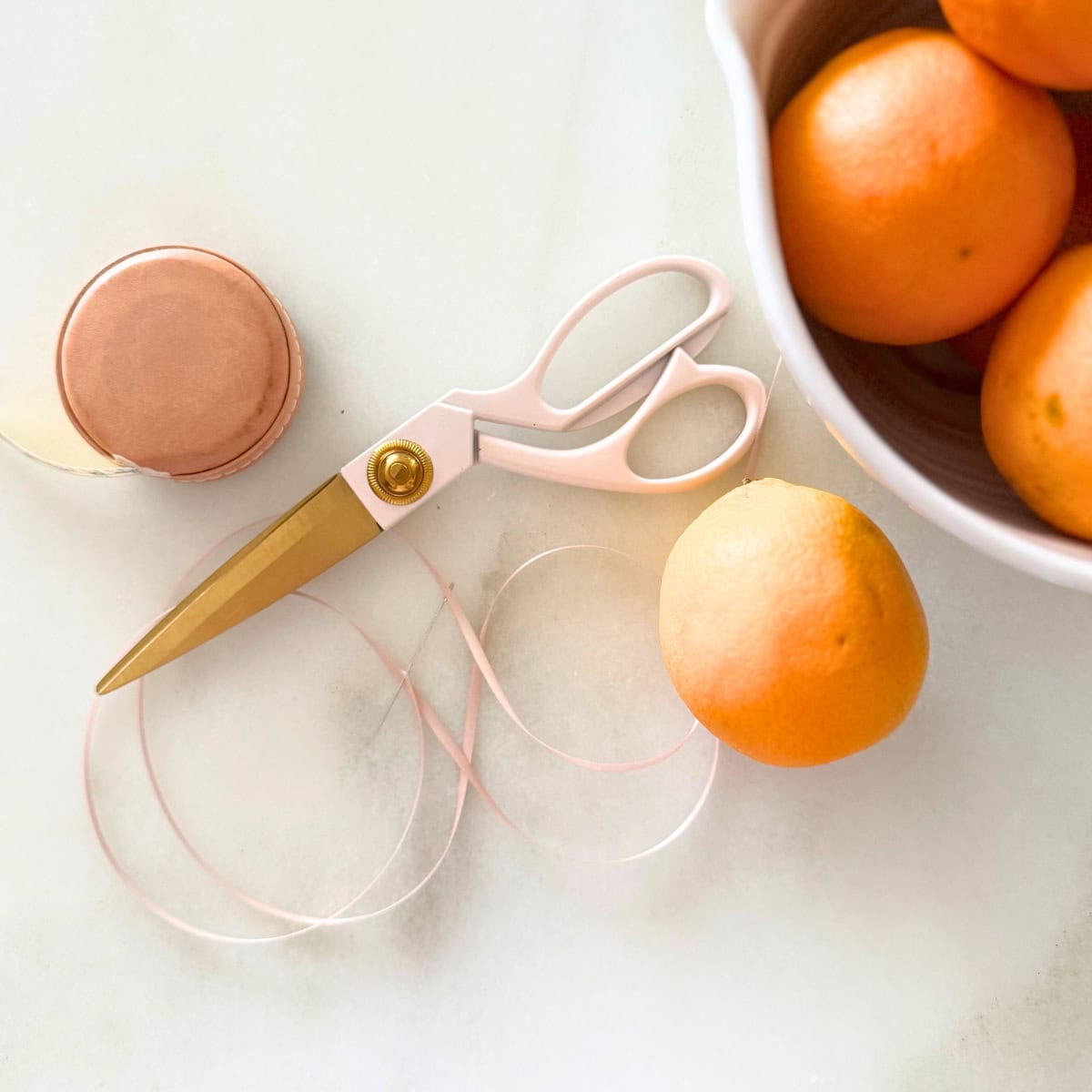 supplies to make orange garland