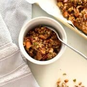 grain free granola served in a ramekin