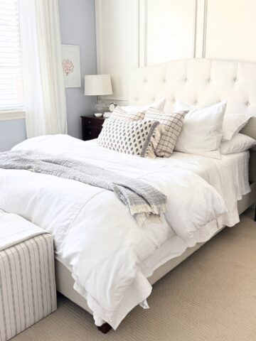 guest bed styled