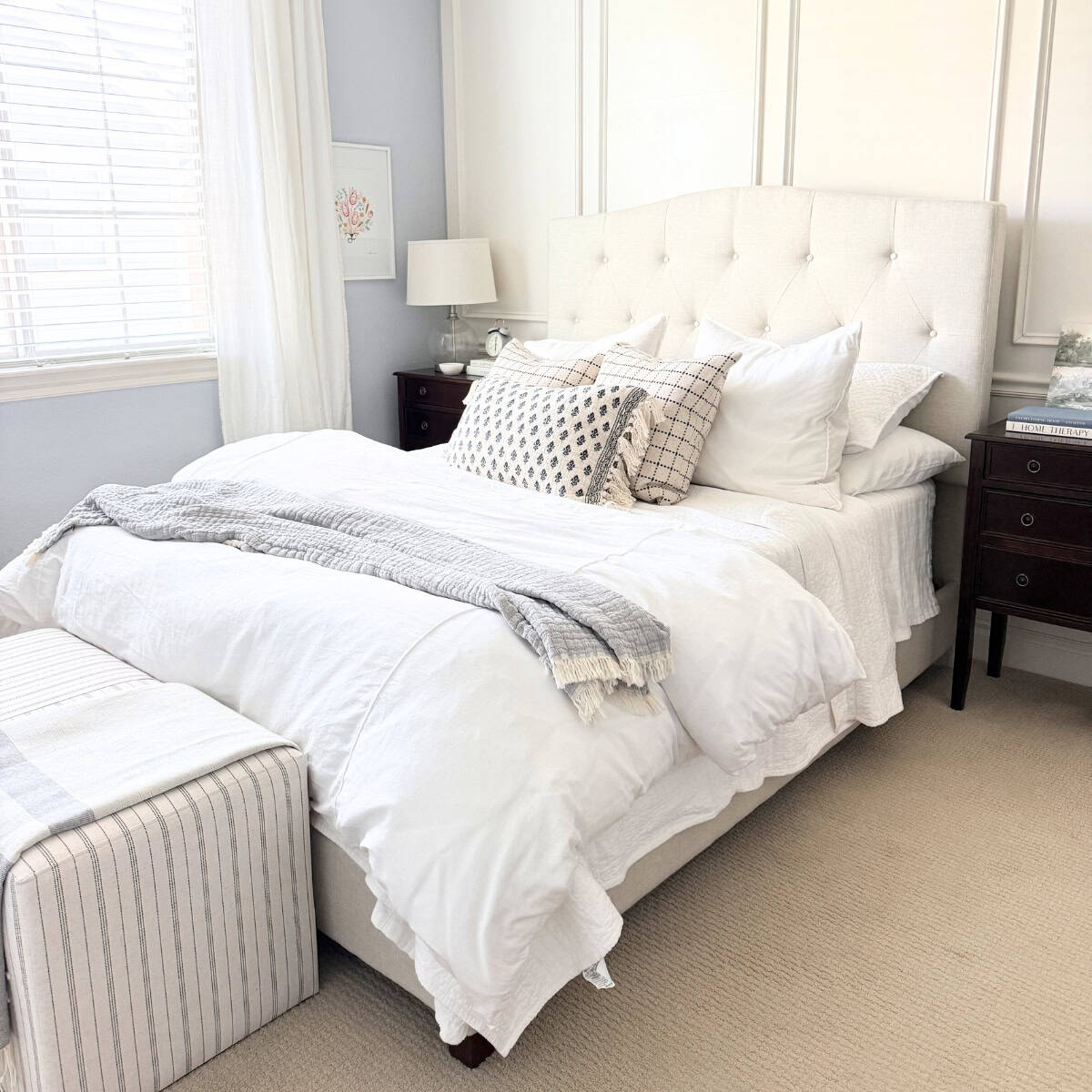 guest bed styled