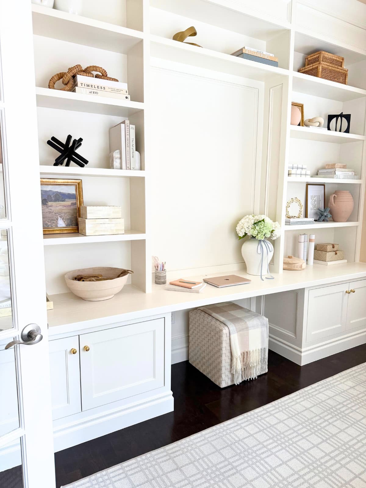 custom home office built ins
