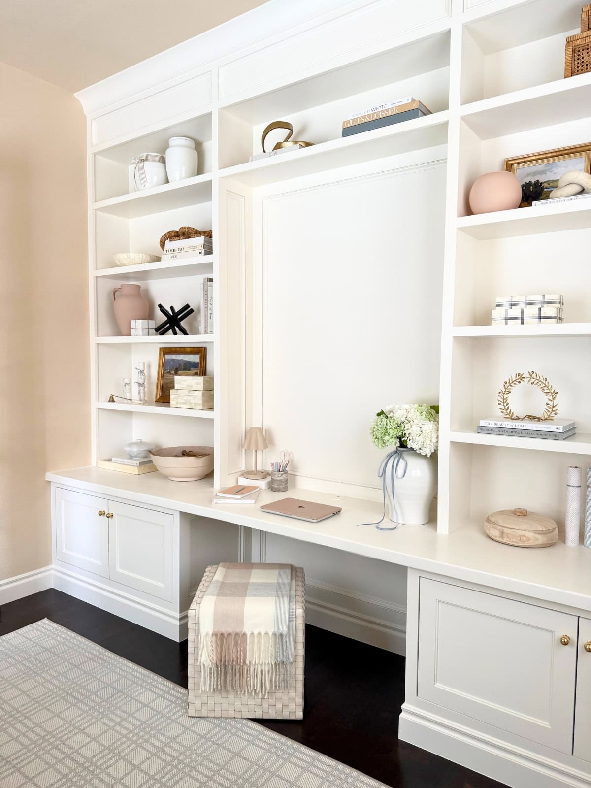 custom built-ins in home office