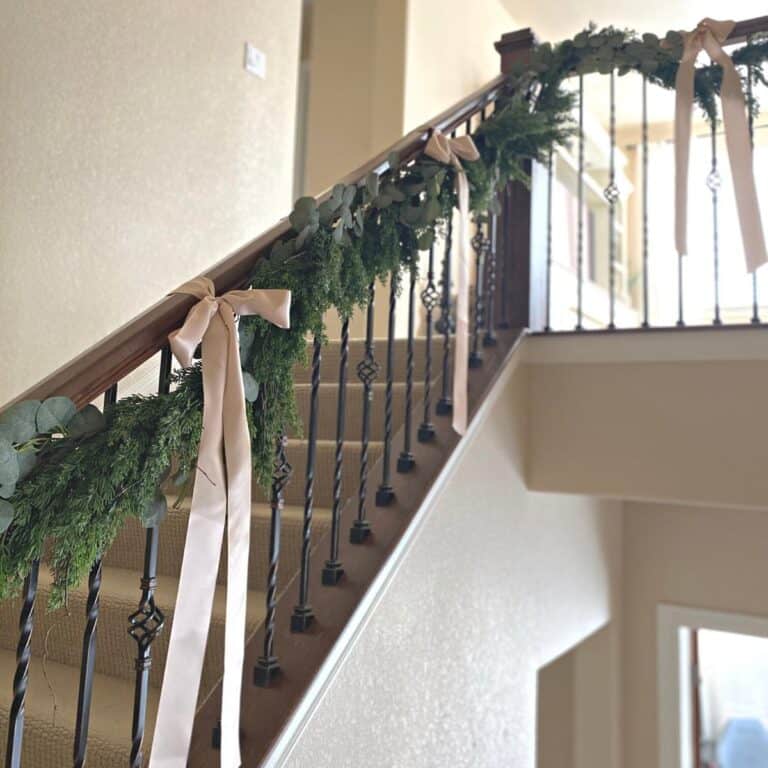 How to Hang Garland on Stairs Mornington Lane
