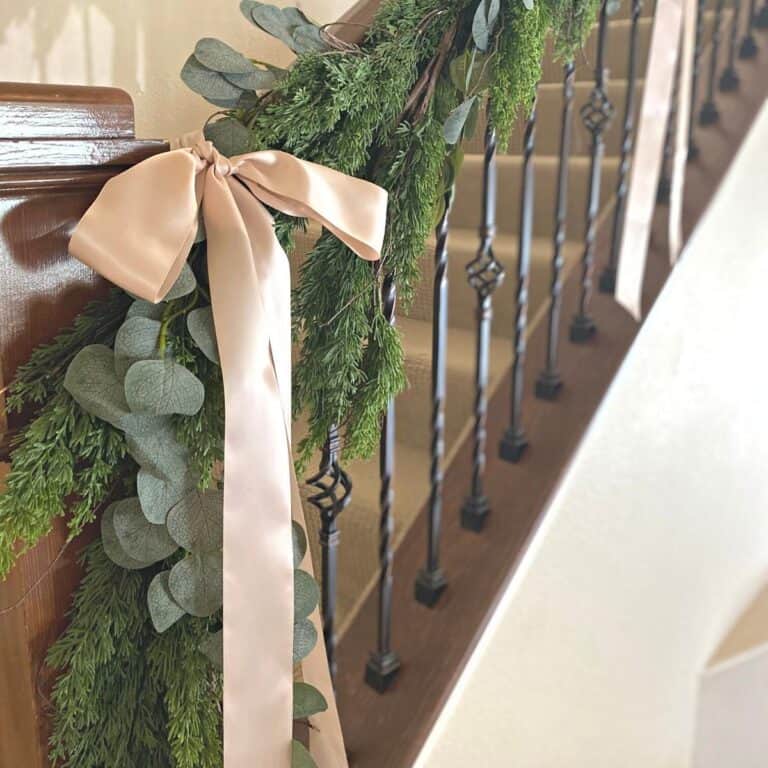 How to Hang Garland on Stairs Mornington Lane