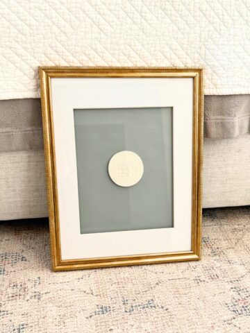 framed intaglio wall art