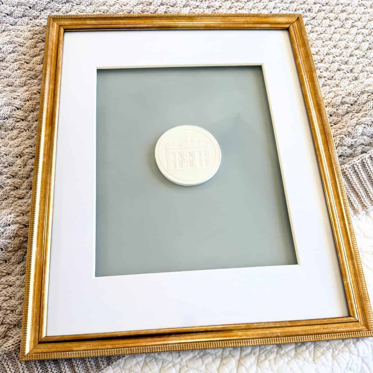framed intaglio wall art
