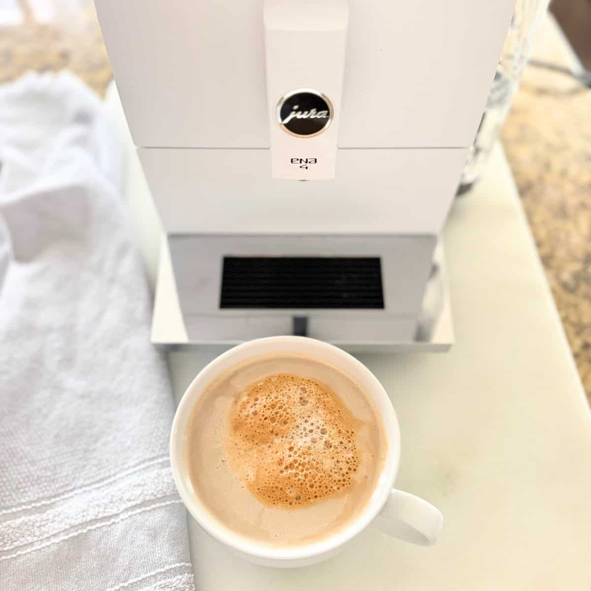 latte from a jura coffee maker