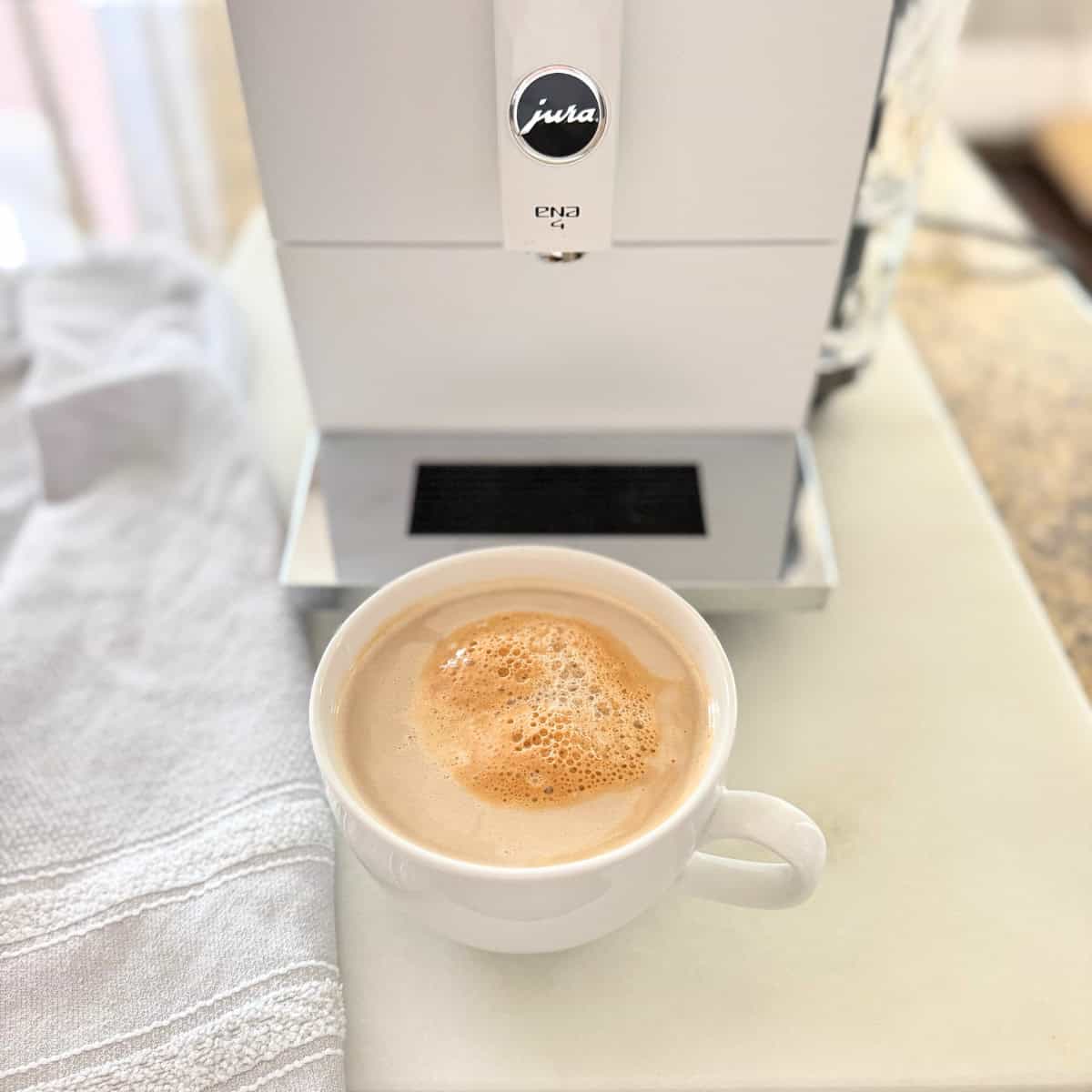 latte from a jura coffee maker
