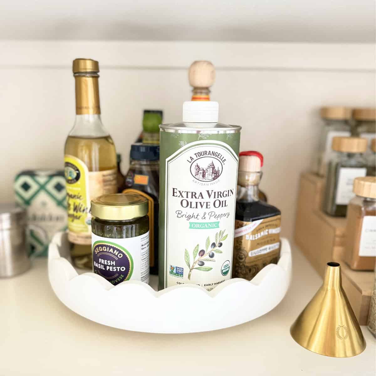 lazy susan pantry condiment organizer