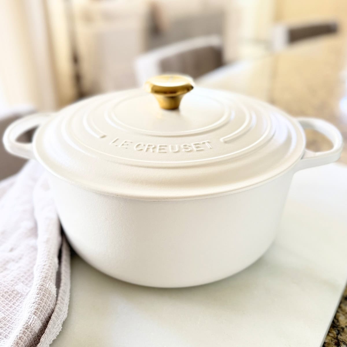 matte white le creuset dutch oven