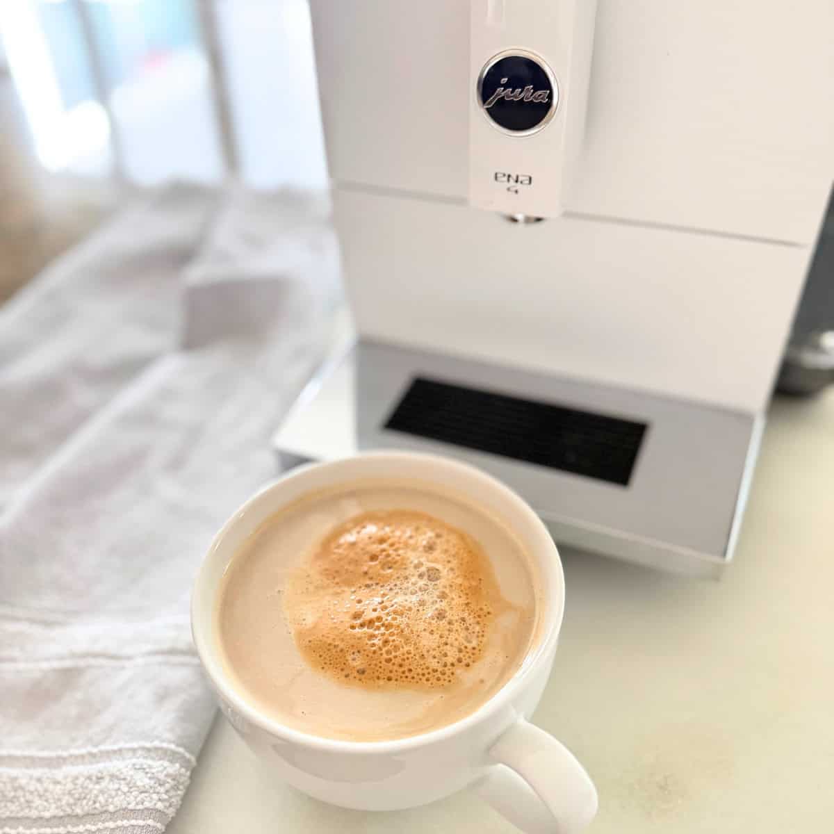 latte from a jura coffee maker