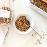 roasted sunflower seeds in little dish