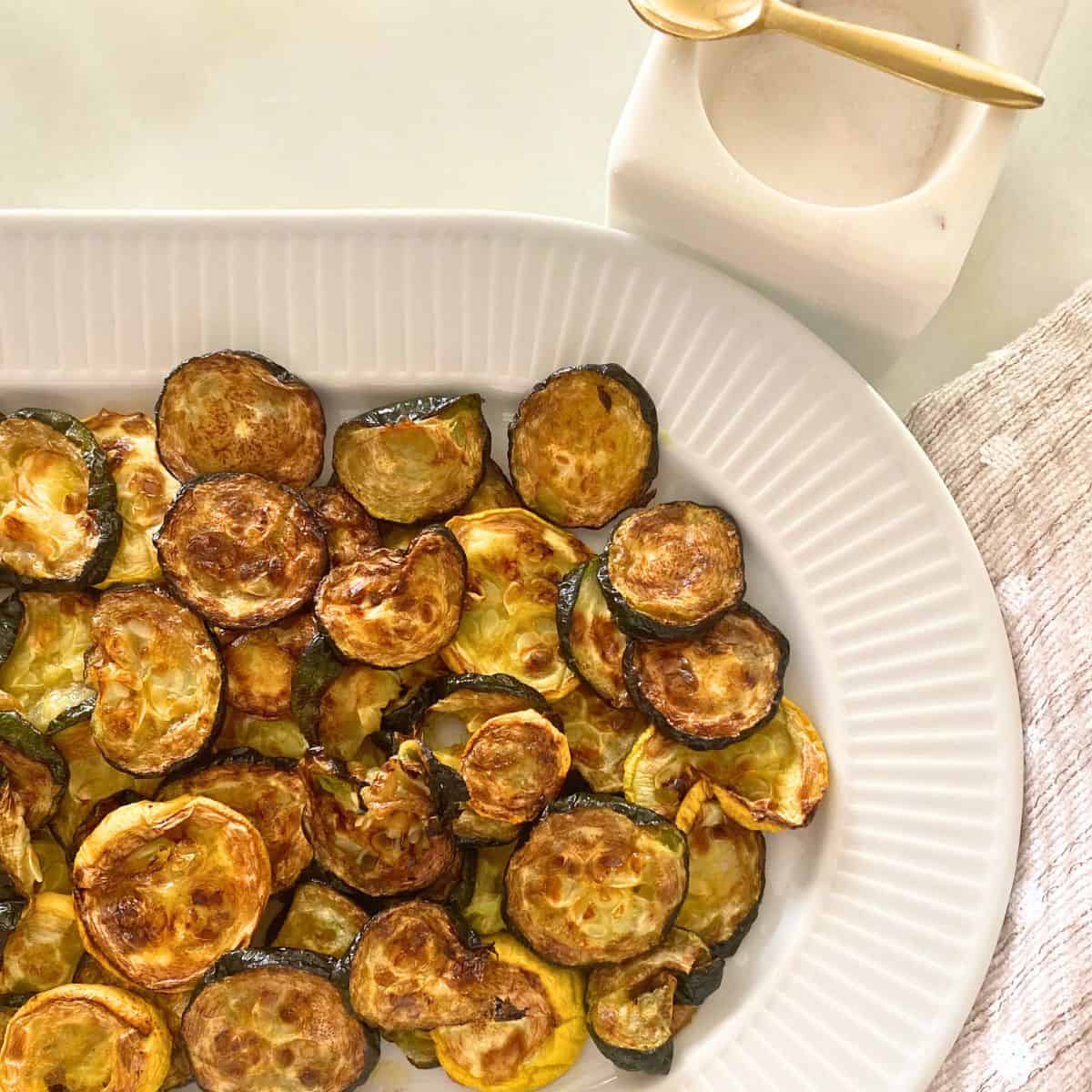 roasted zucchini and yellow squash