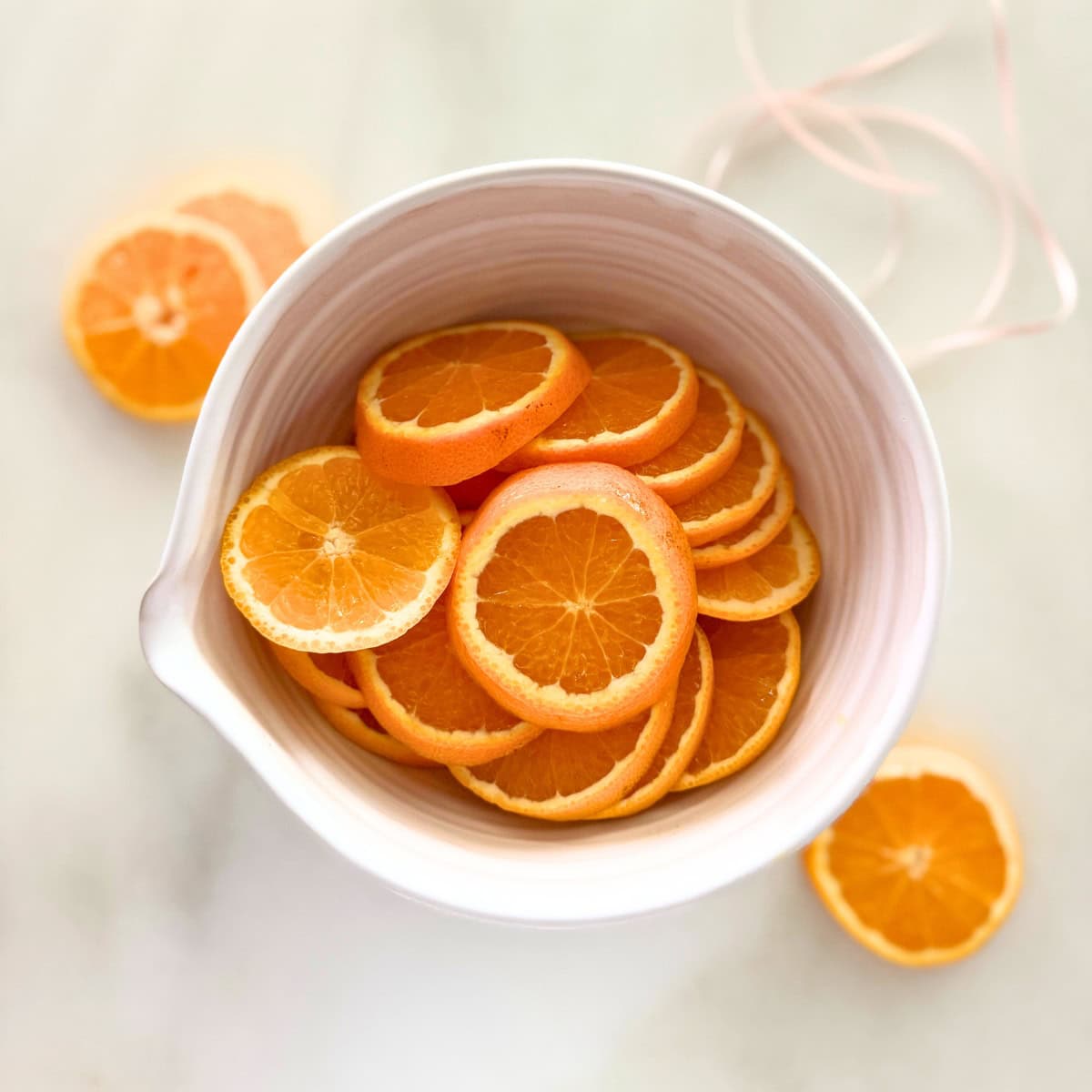 pre-dried sliced oranges