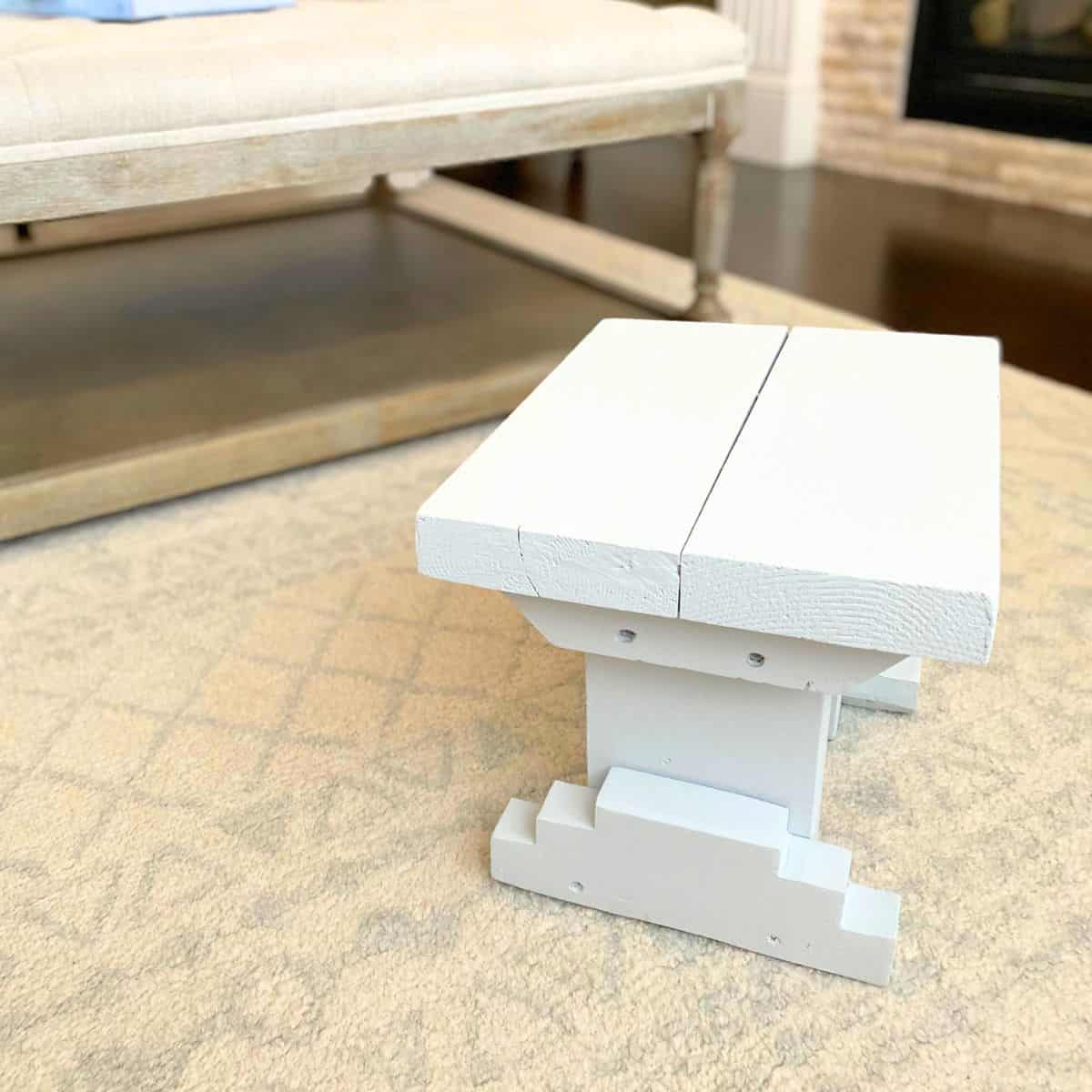 step stool painted benjamin moore feather gray