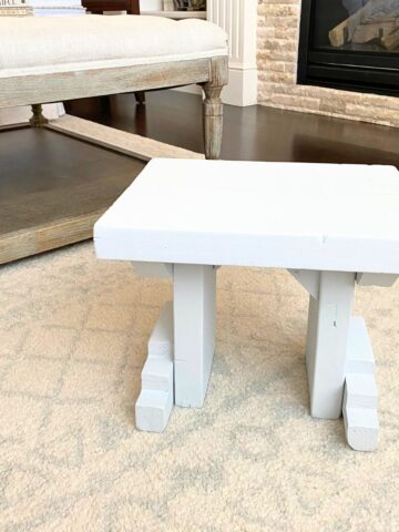 step stool painted benjamin moore feather gray