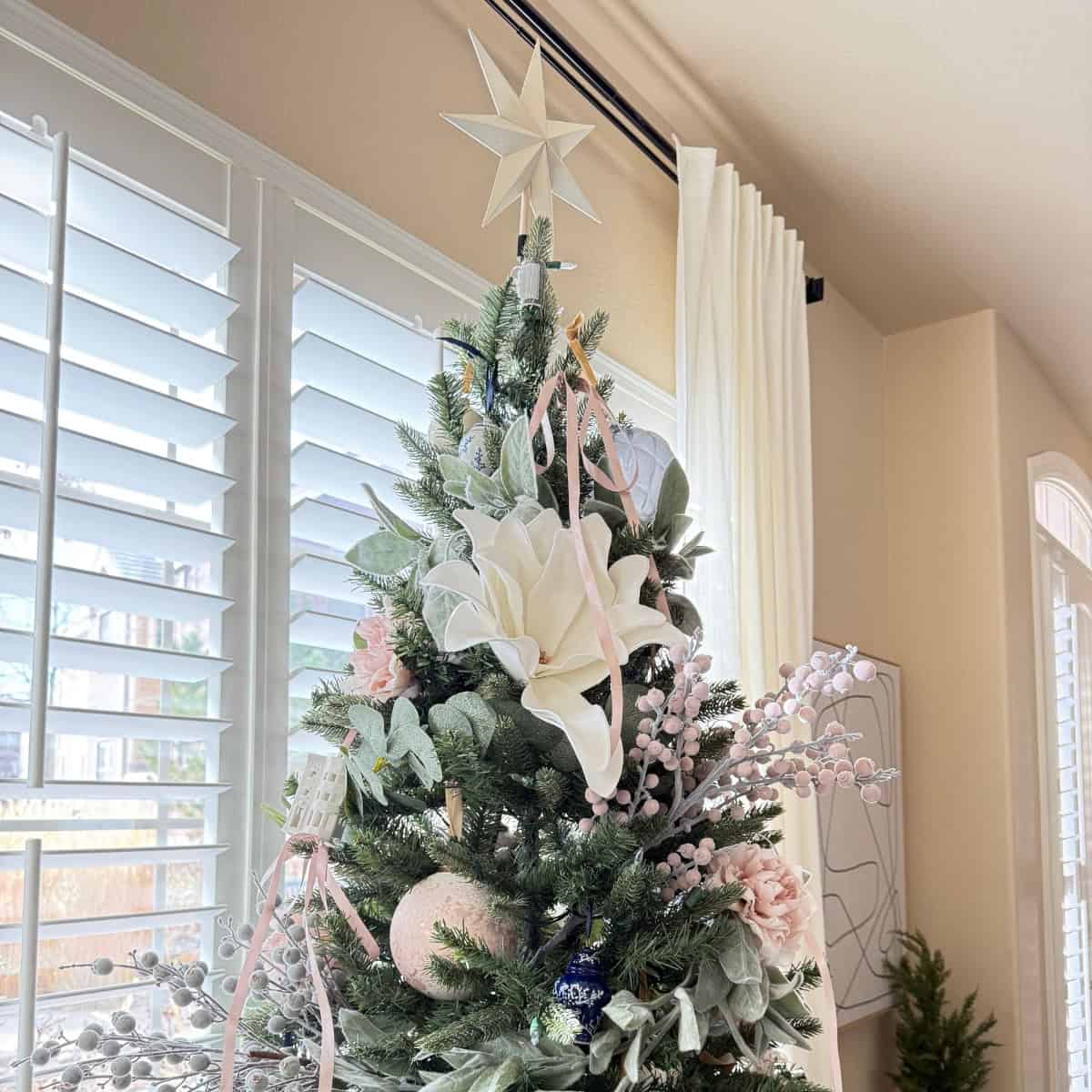 tree decorated for christmas